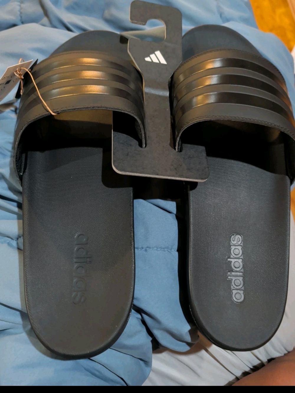 Adidas Adilette Comfort Slides GZ5896 Core Black Men's Size 17 NIB Men's Shoes
